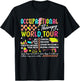 Occupational Therapy World Funny Tour Sped Teacher Retro T-Shirt - T-Shirt | Black