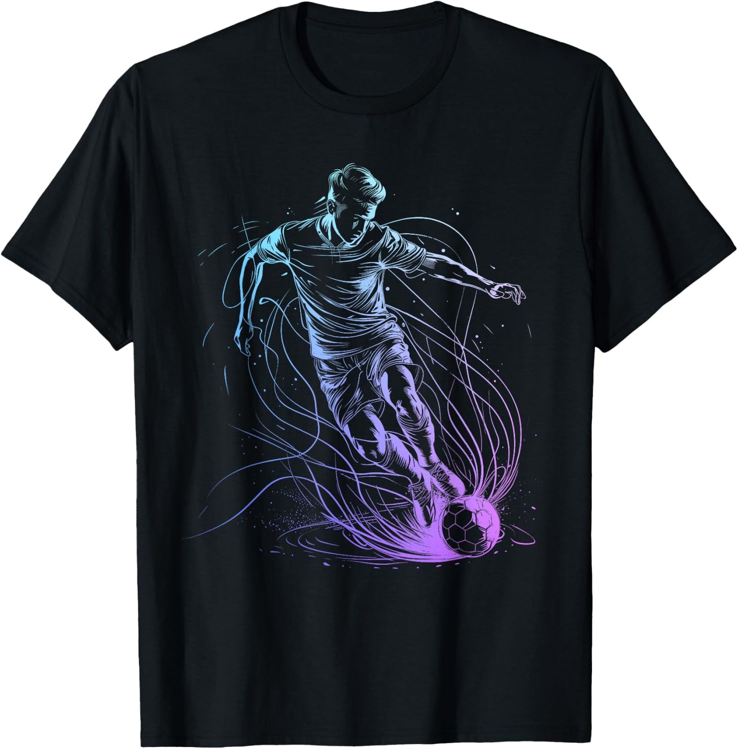 Soccer Player Sports T-Shirt - T-Shirt | Black