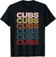 Retro Cubs Name Throwback Vintage T-Shirt - T-Shirt | Black