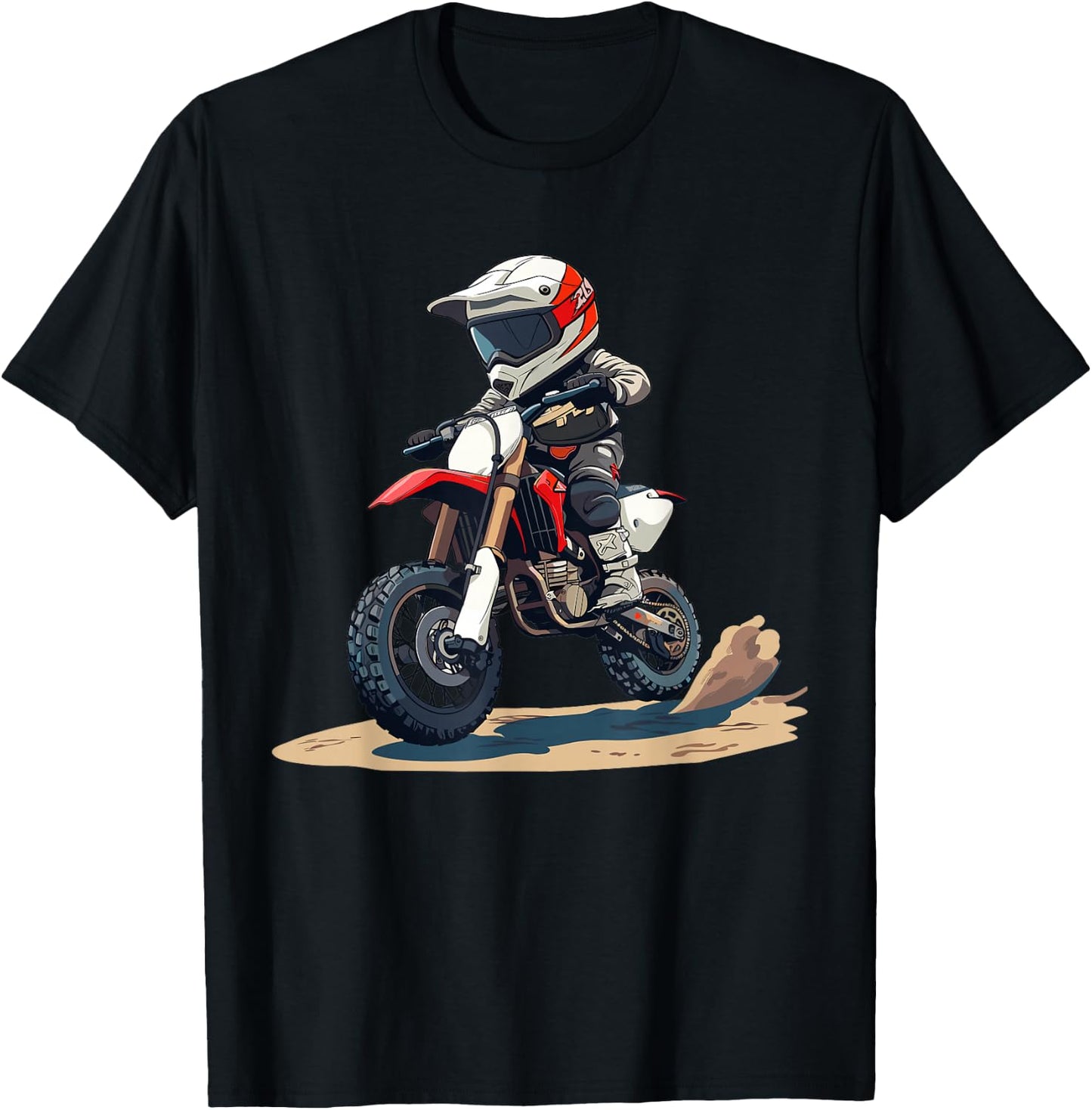 Kids Dirt Bike T-Shirt - T-Shirt | Black