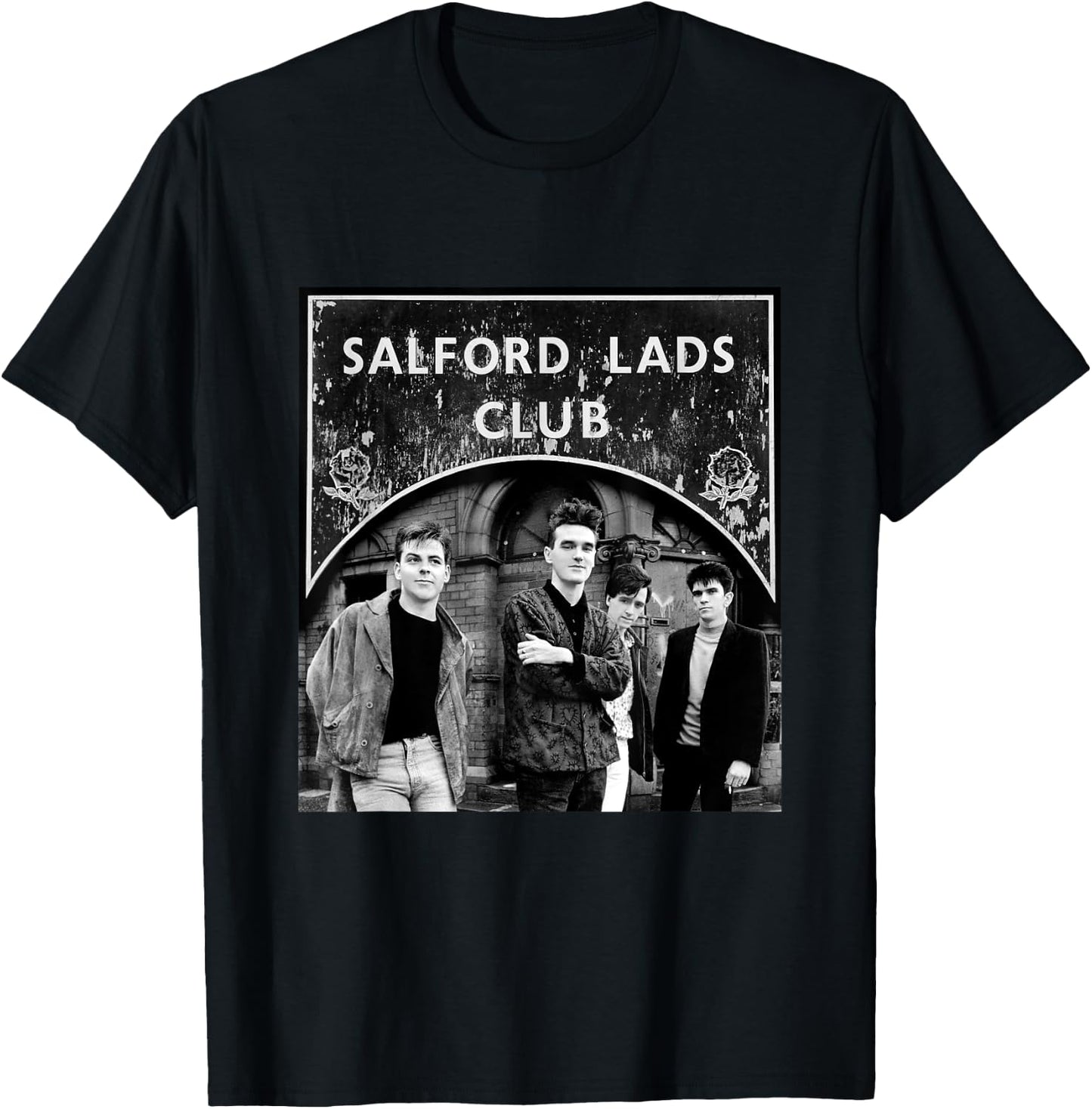 The Smiths At The Salford Lads Club Main Collage T-Shirt - T-Shirt | Black