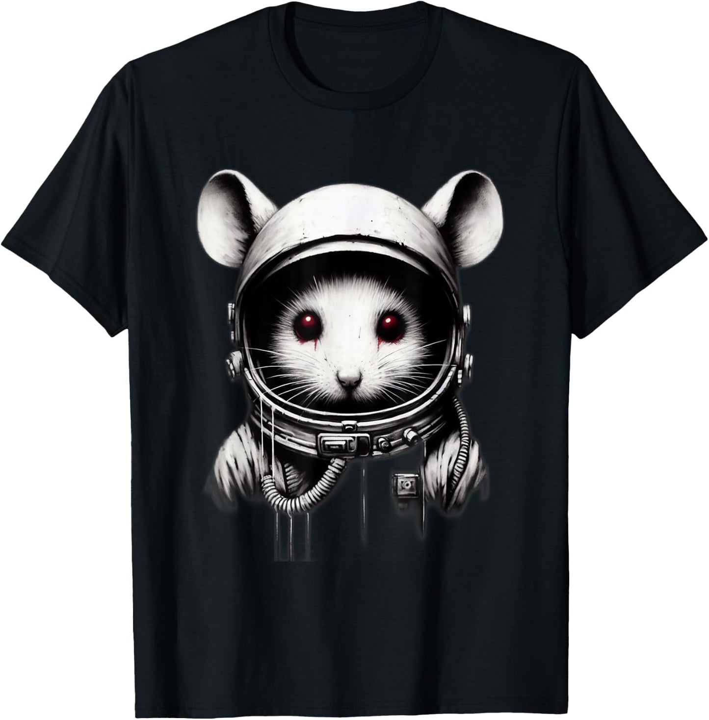 Lost in Space Astronaut Mice T-Shirt - T-Shirt | Black