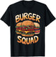 Burger Squad Hamburger Cheeseburger Burgerologists T-Shirt - T-Shirt | Black