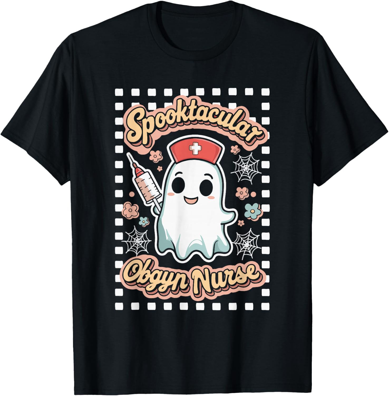Spooktacular OBGYN Nurse Gynecologist Obstetrics T-Shirt - T-Shirt | Black
