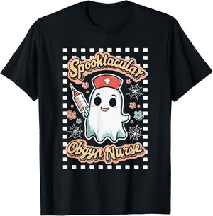 Spooktacular OBGYN Nurse Gynecologist Obstetrics T-Shirt - T-Shirt | Black