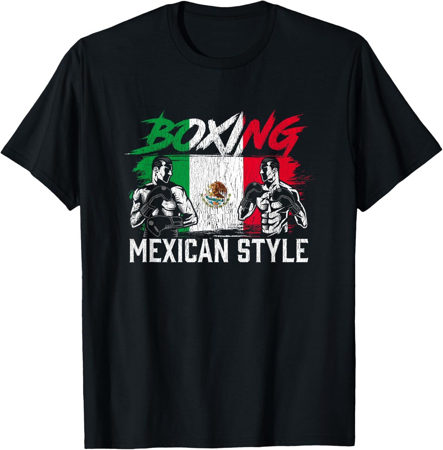 Mexican Boxing Sports Fight Coach Boxer T-Shirt - T-Shirt | Black