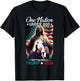 One Nation Under God Trump 2024 God American Flag Christian Women Men T-Shirt - T-Shirt | Black