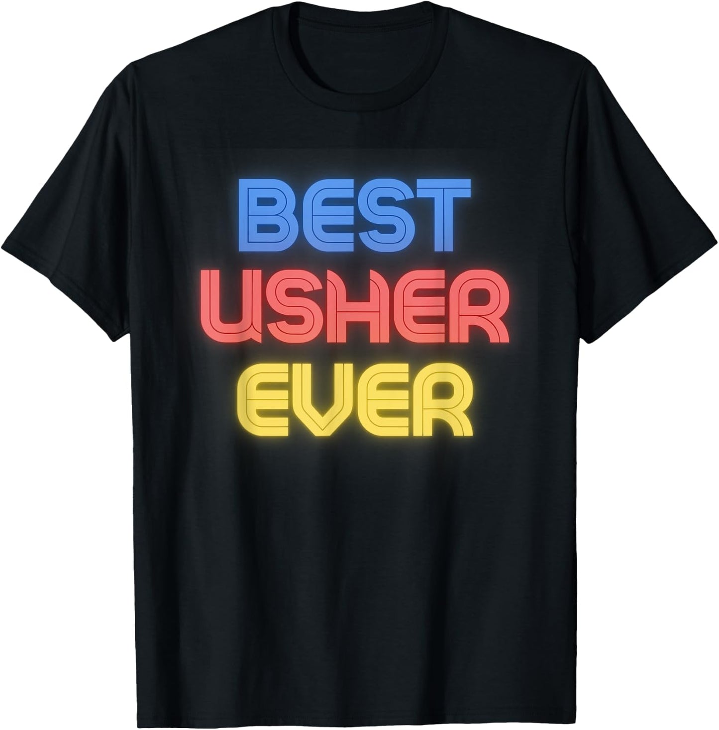 Best Usher Ever - Funny Usher Name Usher T-Shirt - T-Shirt | Black