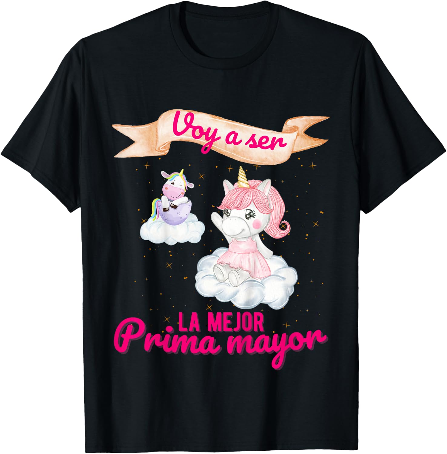 Prima Mayor voy a ser la mejor tener primito niña bebe regal T-Shirt - T-Shirt | Black