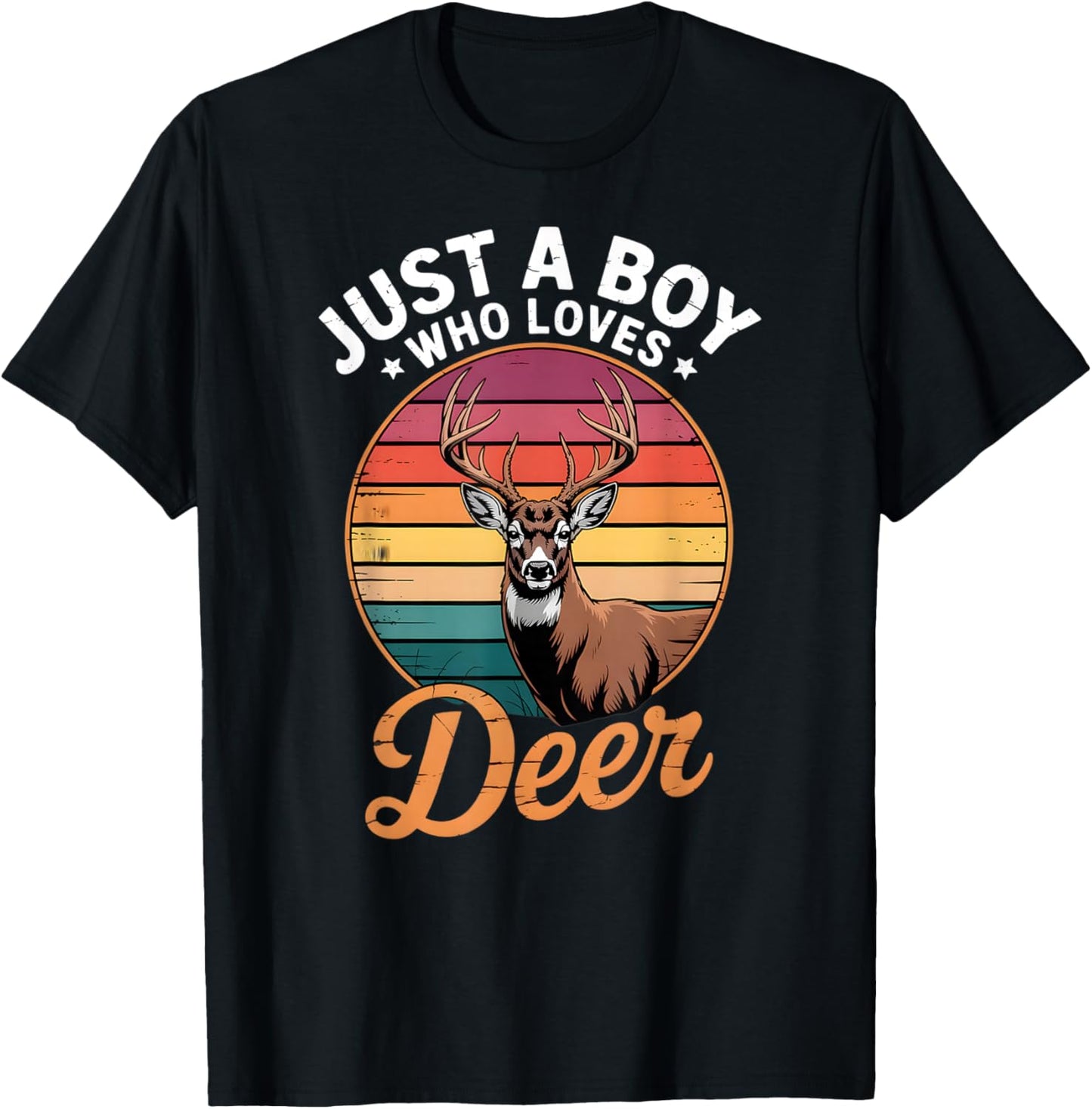 Boys Deer T-Shirt - T-Shirt | Black