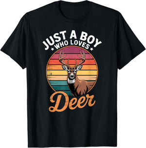 Boys Deer T-Shirt - T-Shirt | Black