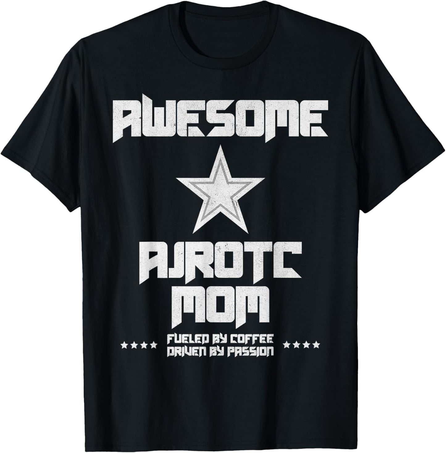 Awesome AJROTC Mom Military JROTC Cadet Proud AJROTC Mom T-Shirt - T-Shirt | Black