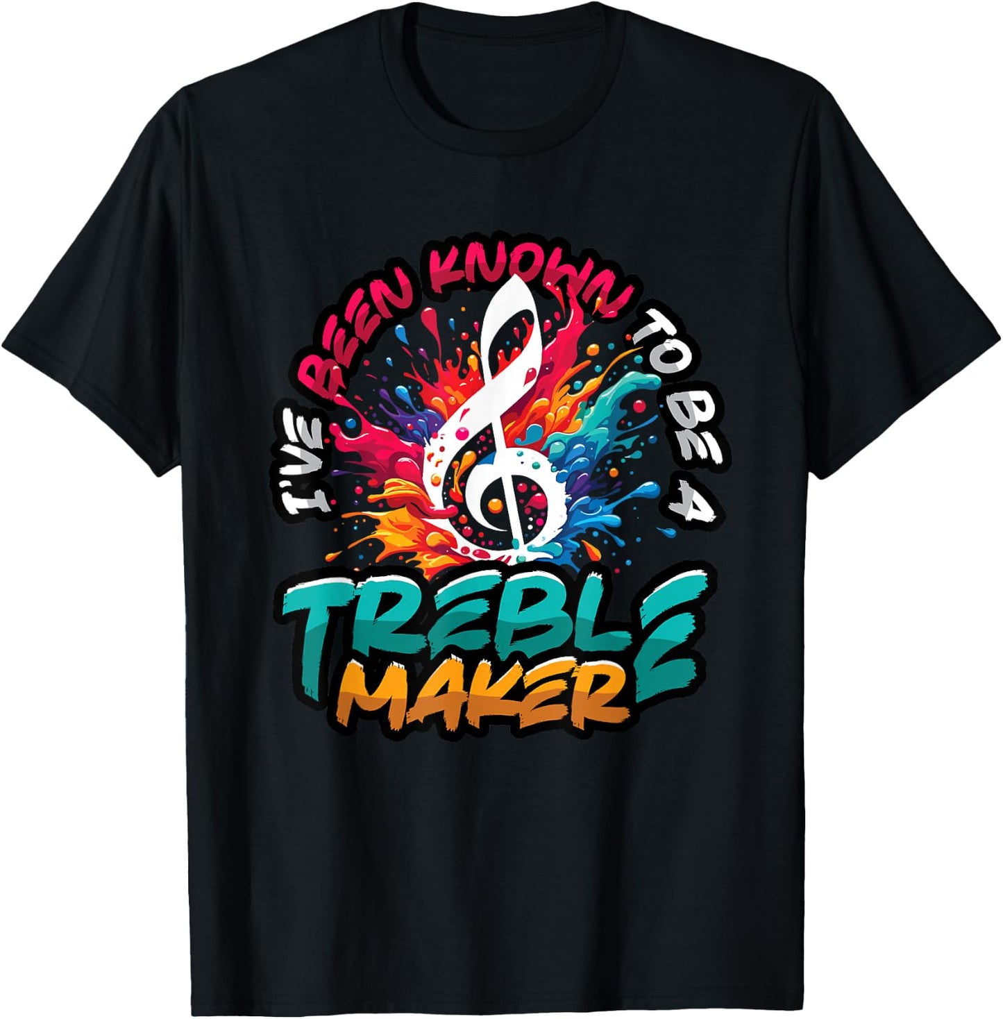 Treble Maker Musician Pun Music Teacher T-Shirt - T-Shirt | Black