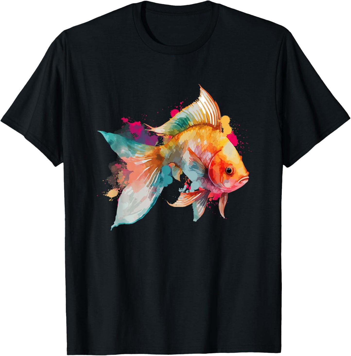 Vibrant Goldfish - Fishkeeper Fishkeeping Fish Tank T-Shirt - T-Shirt | Black