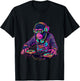 DJ Monkey Turntable DJ Monkey Techno House Beatmaker EDM T-Shirt - T-Shirt | Black