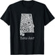Alabama Bama Aunt Family Reunion Mandala Alabama T-Shirt - T-Shirt | Black