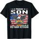 Proud Son Of A Vietnam Veteran Family Matching T-Shirt - T-Shirt | Black