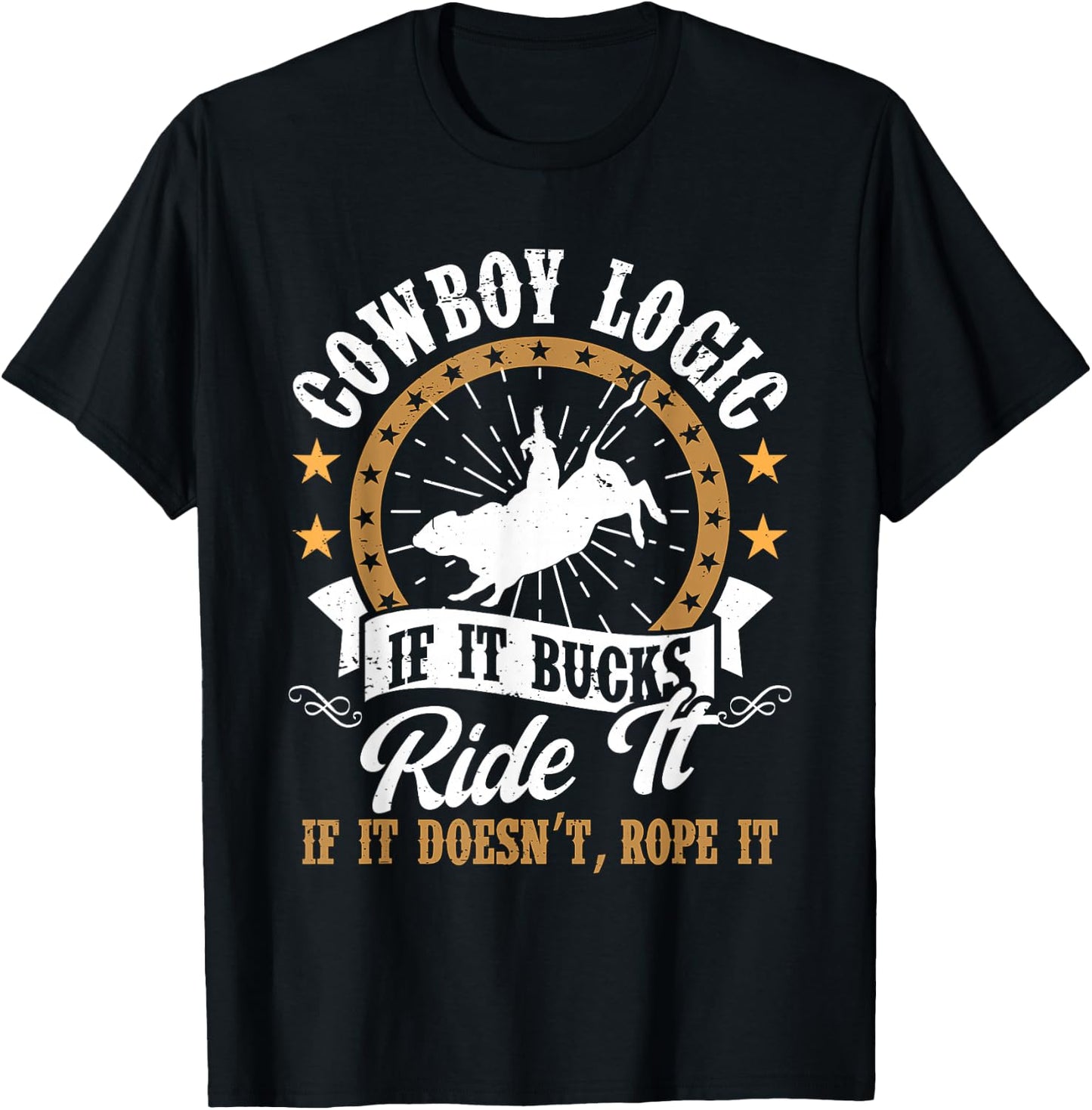 Howdy Equestrian Wild West Country Music Rider Rodeo Cowboy T-Shirt - T-Shirt | Black