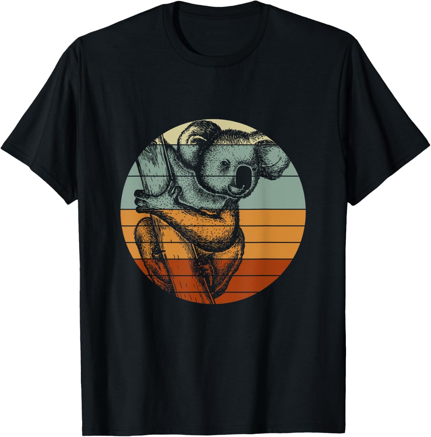 Zoo Keeper Australia Animal Gift Retro Koala T-Shirt - T-Shirt | Black
