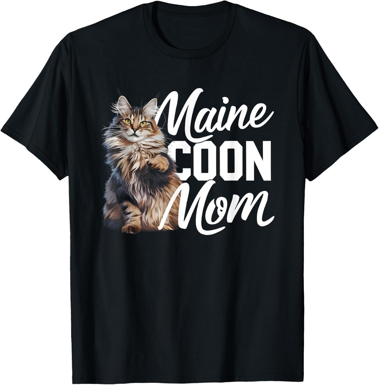 Maine Coon Mom T-Shirt - T-Shirt | Black