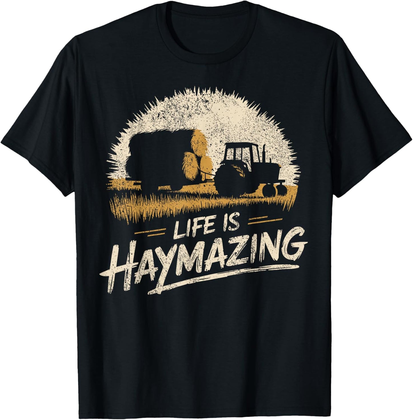 Hay Season Farmer T-Shirt - T-Shirt | Black