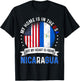 Nicaraguan American Patriot Heart is from Nicaragua Flag T-Shirt - T-Shirt | Black