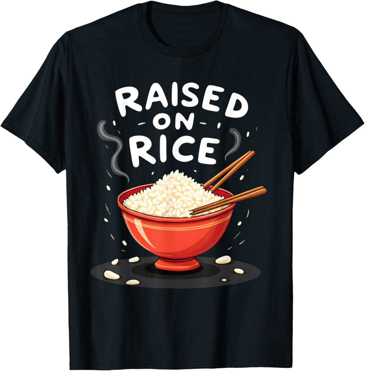 Grown up on rice culinary tradition pride T-Shirt - T-Shirt | Black