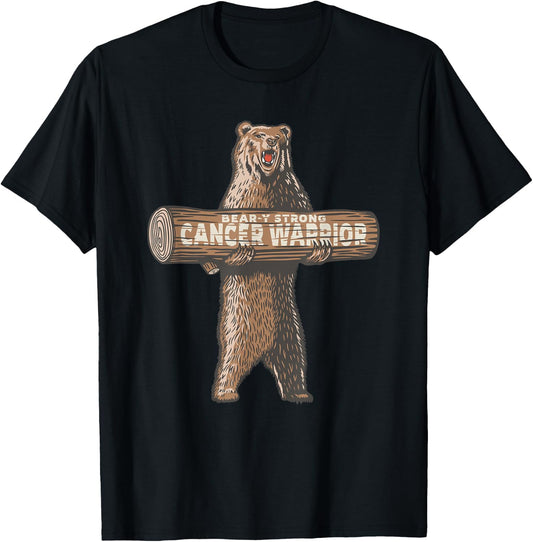 Fight Cancer Awareness Support | Cancer Warrior Fighter T-Shirt - T-Shirt | Black