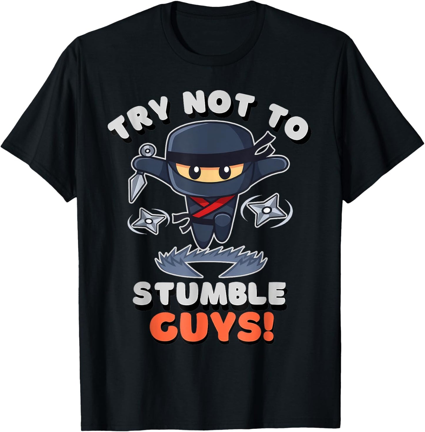 Stumble Guys Ninjas Games Stumble Guys Kids T-Shirt - T-Shirt | Black