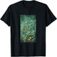 Vibrant Mosaic Tiles Floral Botanical Floral T-Shirt - T-Shirt | Black