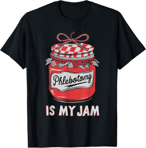 Phlebotomy Funny Shirt Humor Cute Technicians Medical Phleb T-Shirt - T-Shirt | Black