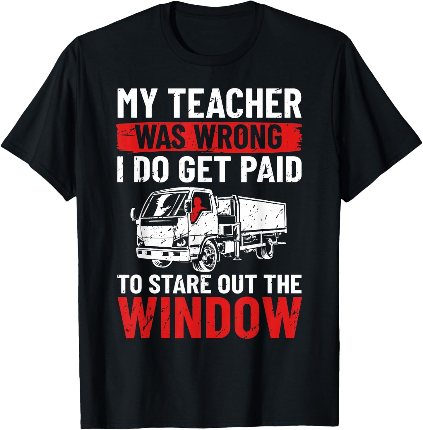 18 Wheeler Semi-trailer Trucker Truck Driving Truck Driver T-Shirt - T-Shirt | Black