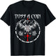 Toss A Coin Shirt Wolf Graphic Shirt Mystery Shirts Gamer T-Shirt - T-Shirt | Black