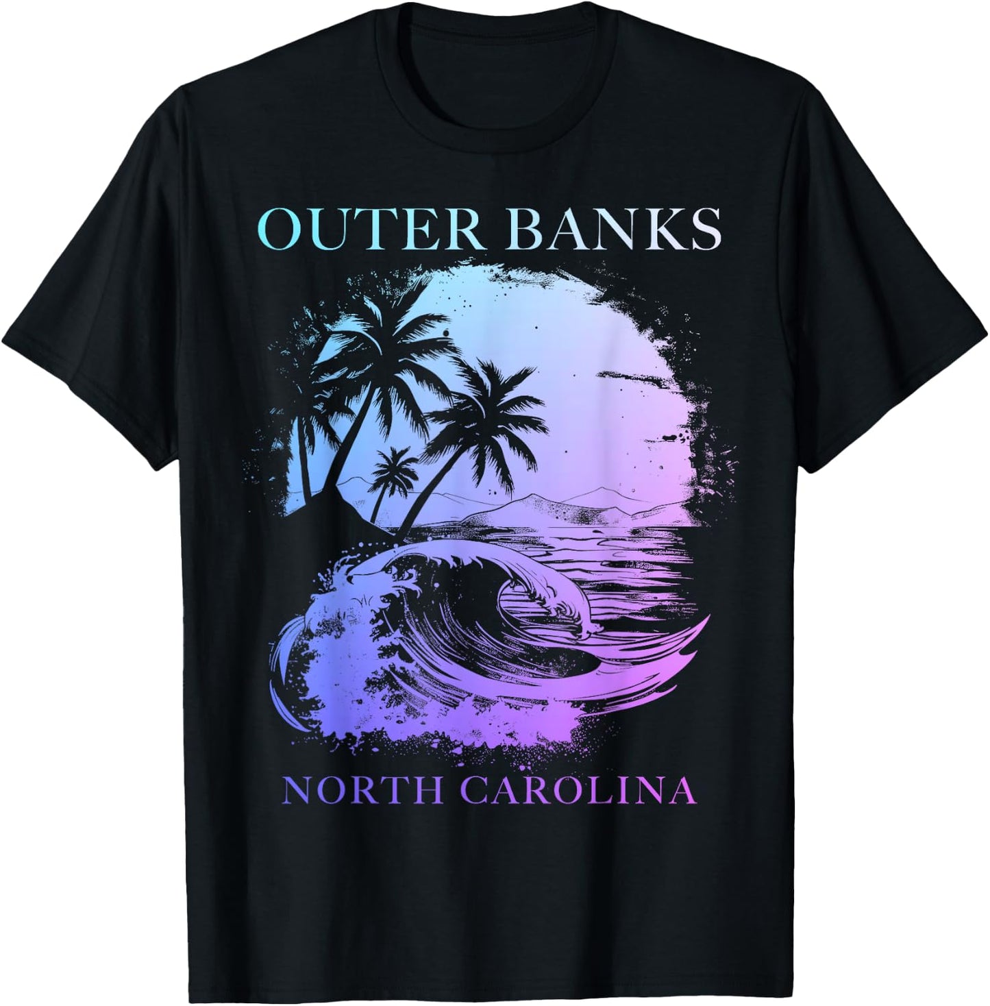 Outer Banks North Carolina T-Shirt - T-Shirt | Black