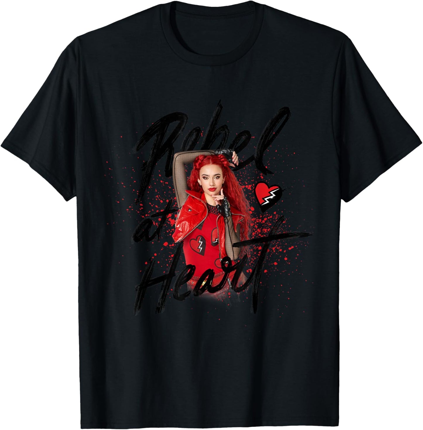 Disney Descendants 4: The Rise of Red Rebel at Heart T-Shirt - T-Shirt | Black