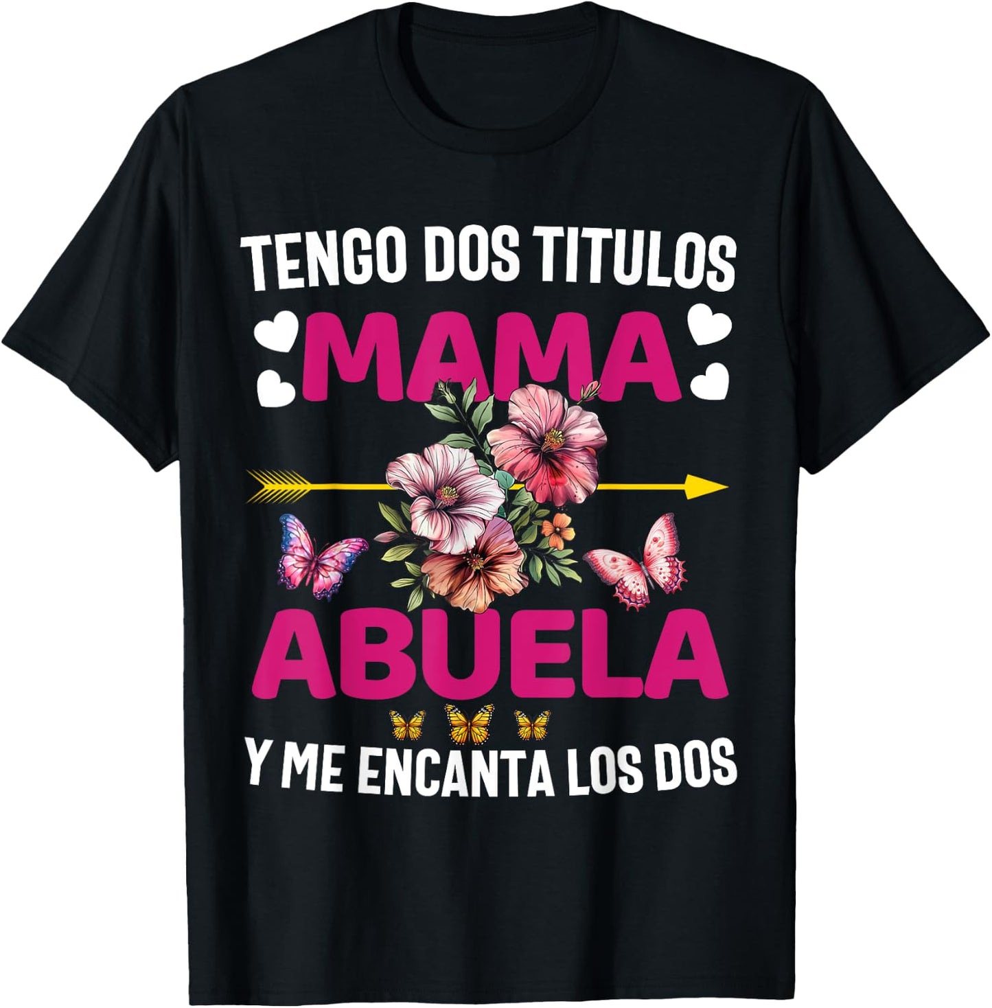 Regalos Para Mama Dia De Las Madre Espanol Camiseta Abuela T-Shirt - T-Shirt | Black