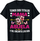 Regalos Para Mama Dia De Las Madre Espanol Camiseta Abuela T-Shirt - T-Shirt | Black