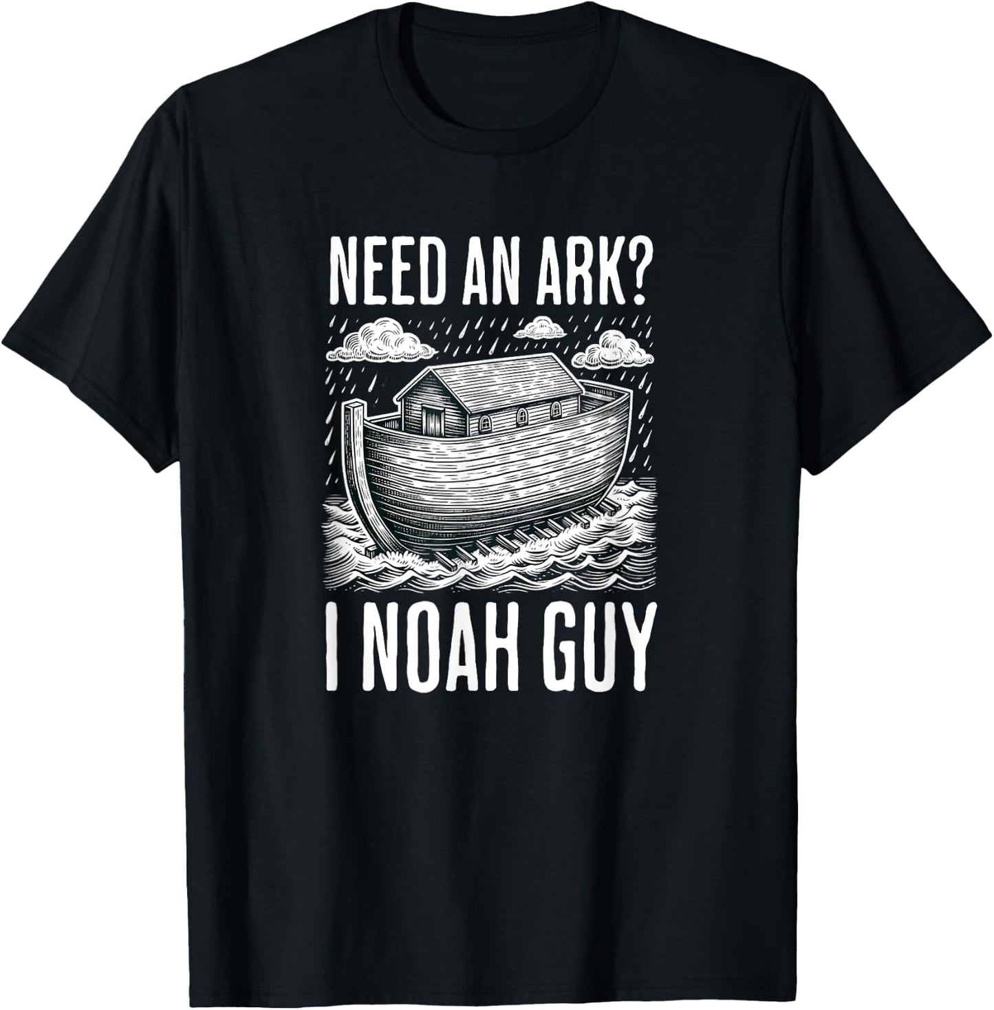 Funny Jesus Meme Christian God Noah's Ark Faith T-Shirt - T-Shirt | Black