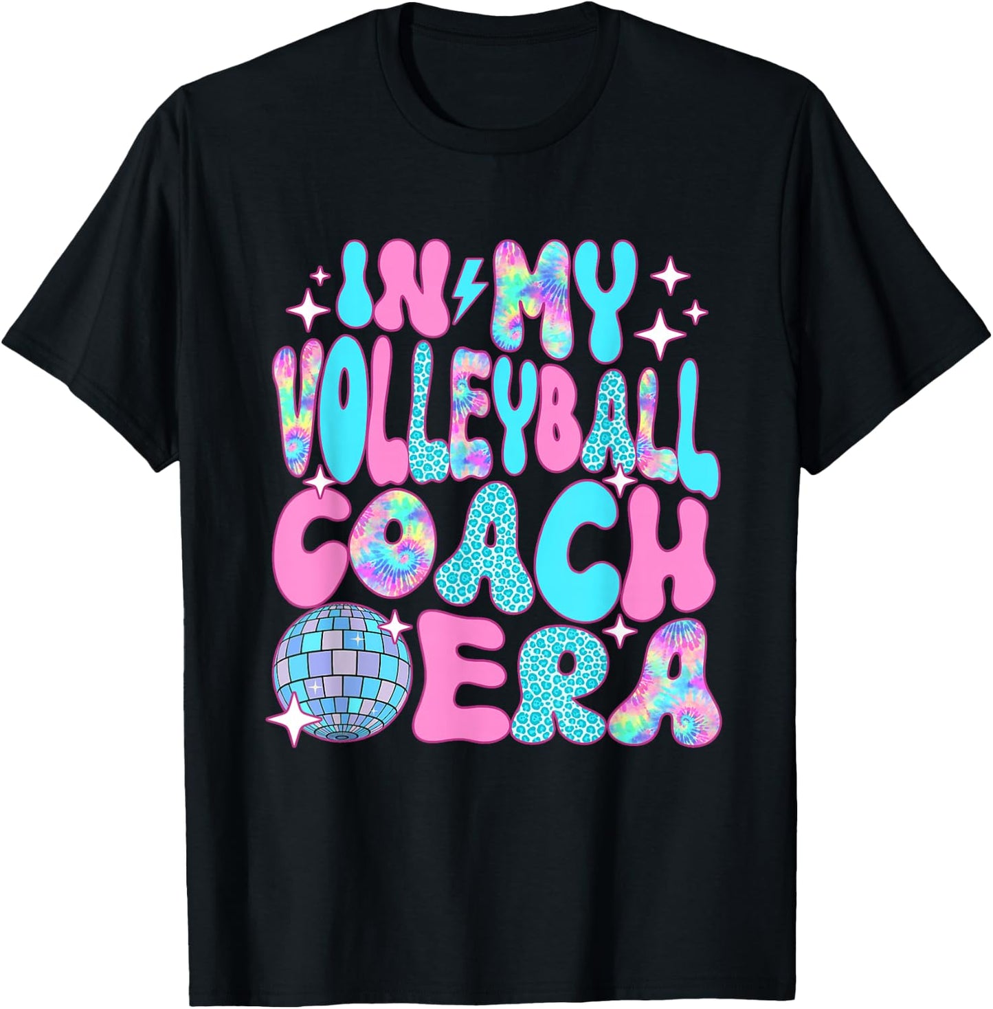Disco In My Volleyball Coach Era T-Shirt - T-Shirt | Black