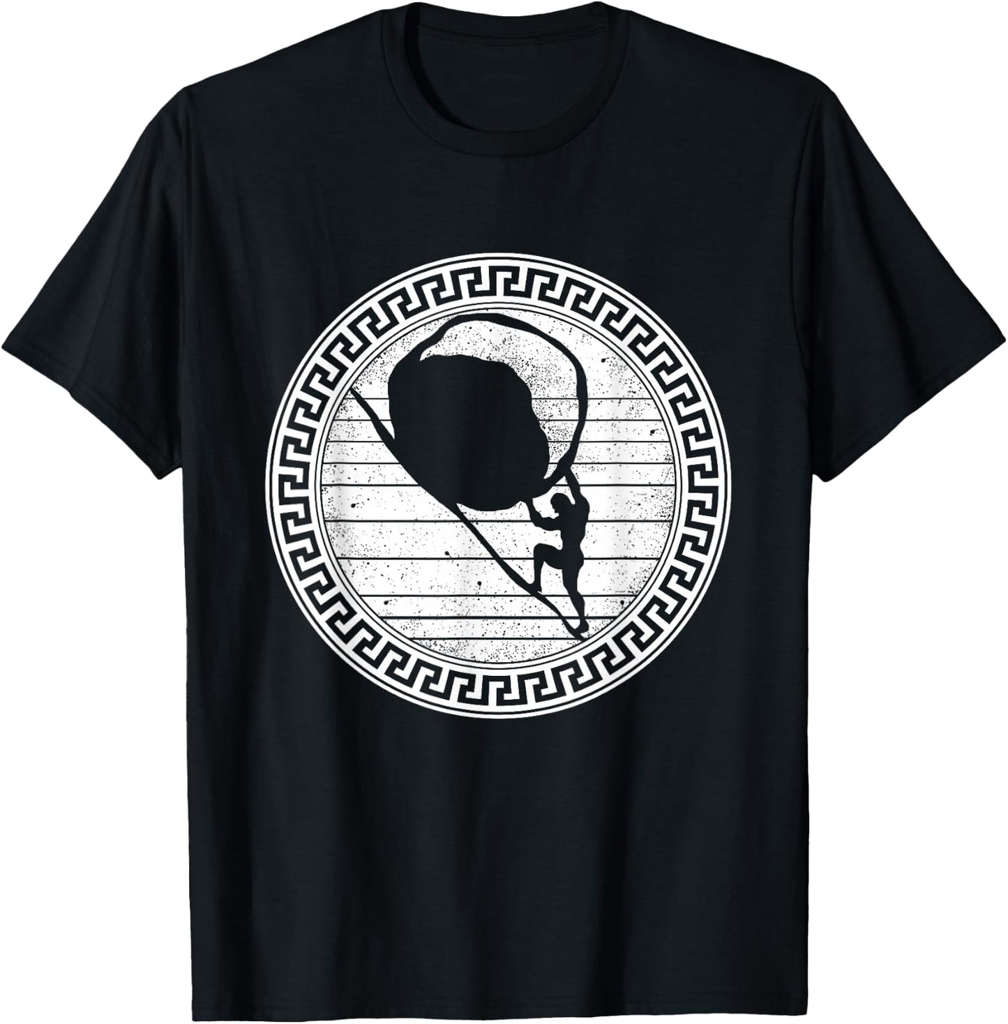 Greek Mythology Sisyphus Vintage Design King of Ephyra Myth T-Shirt - T-Shirt | Black