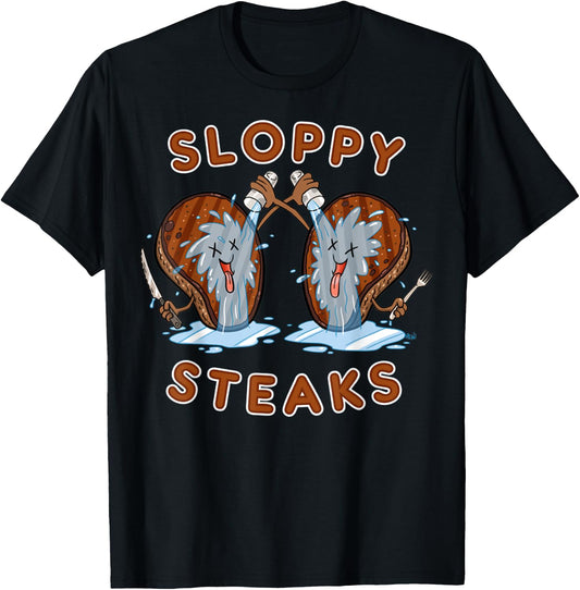 Vintage Sloppy Steaks I Think You Should Leave T-Shirt - T-Shirt | Black