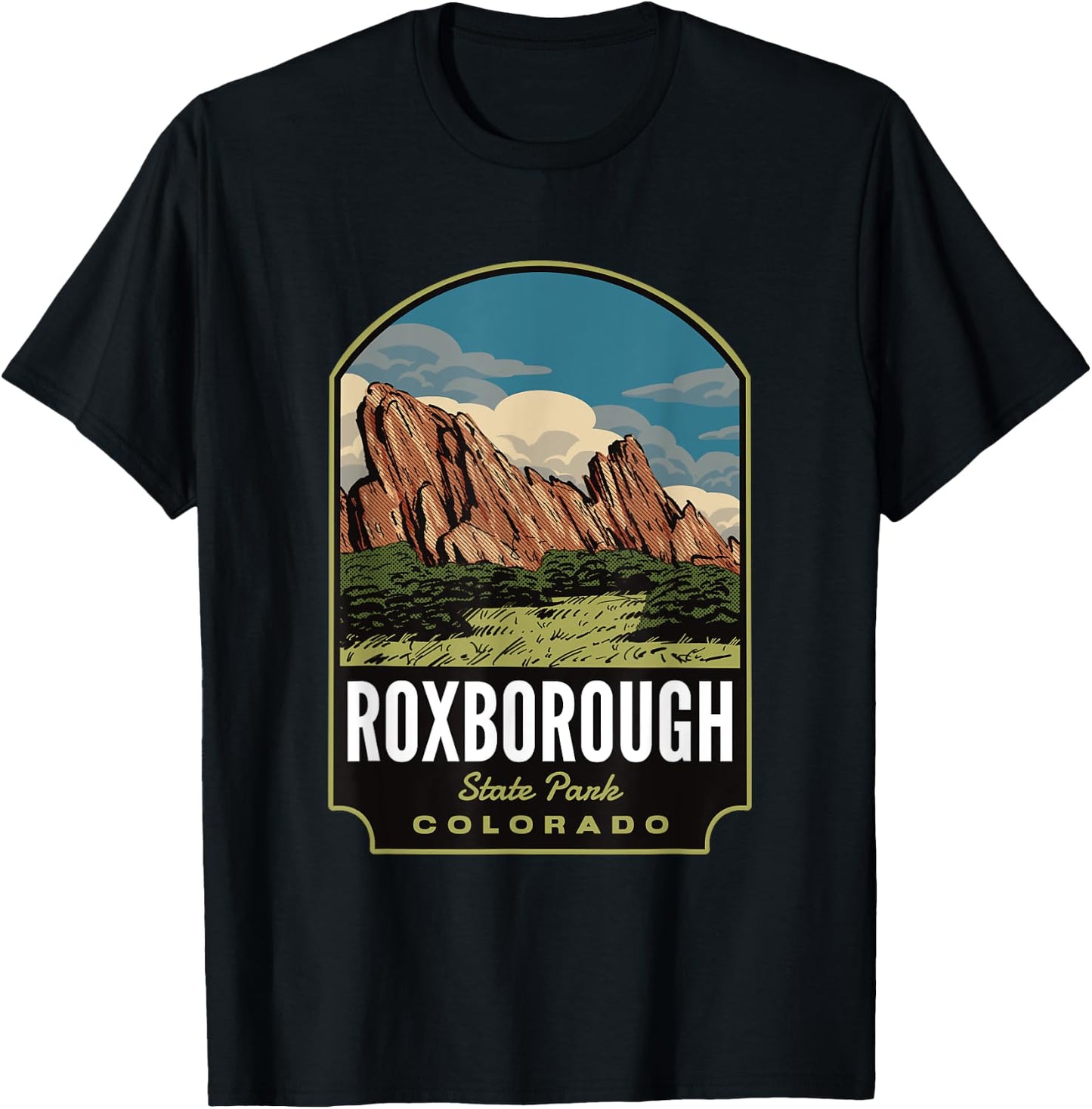 Roxborough State Park Colorado T-Shirt - T-Shirt | Black