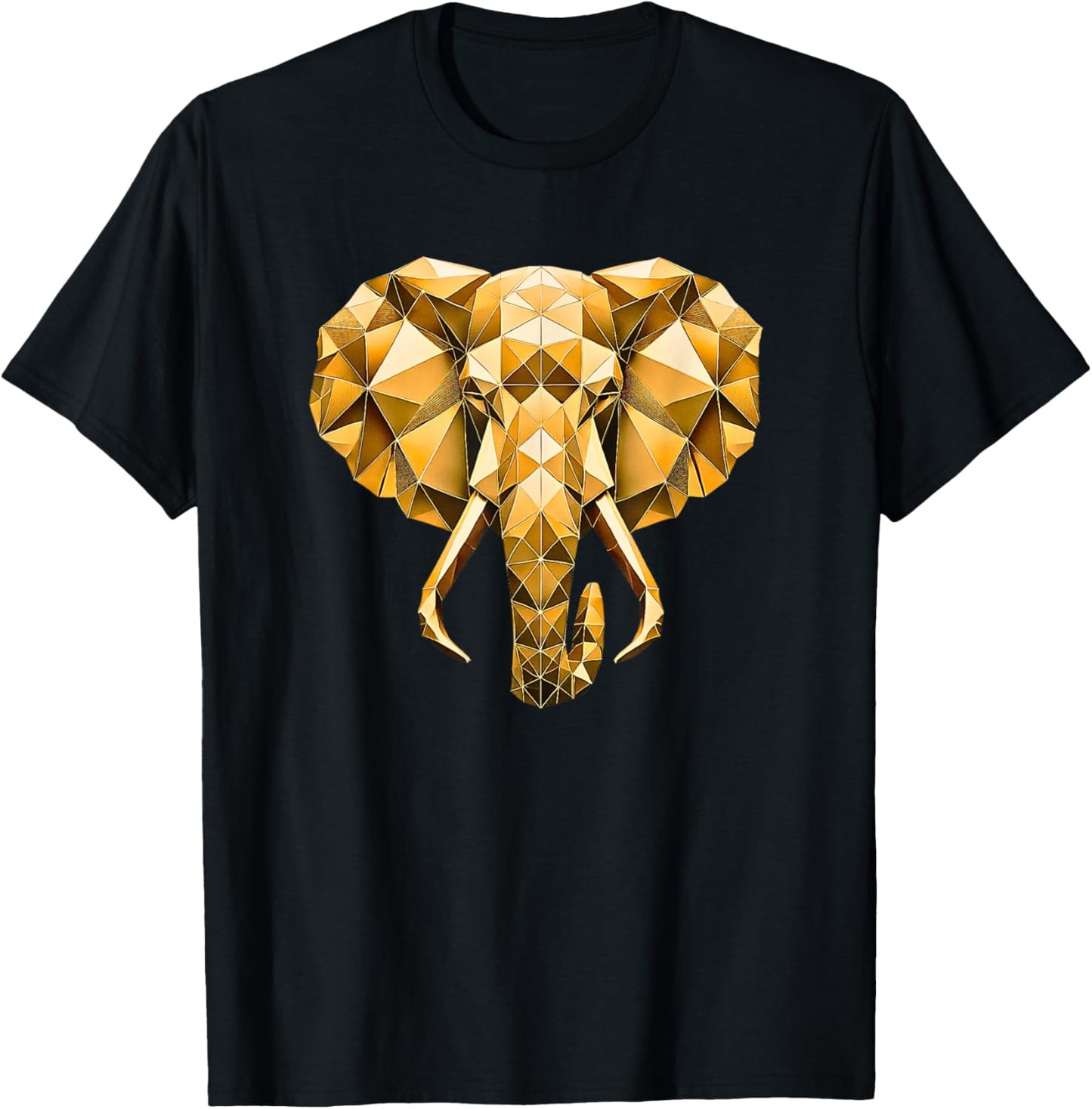 Gold Elephant T-Shirt - T-Shirt | Black