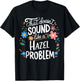 Hazel Personalized Cute Flower Girls Hazel Name T-Shirt - T-Shirt | Black