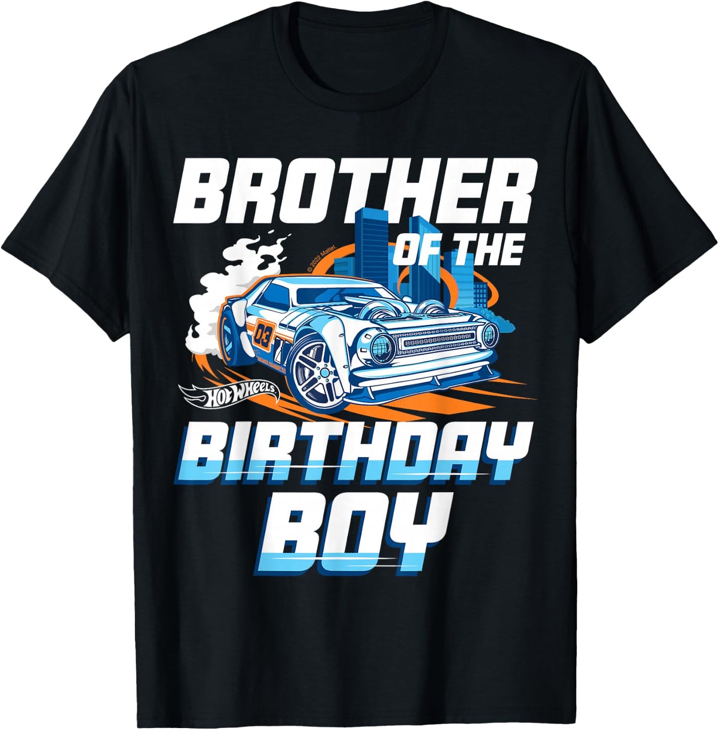 Hot Wheels Brother of the Birthday Boy T-Shirt - T-Shirt | Black