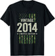 Vintage 2014 - Military Camo American Flag - Birthday 2014 T-Shirt - T-Shirt | Black