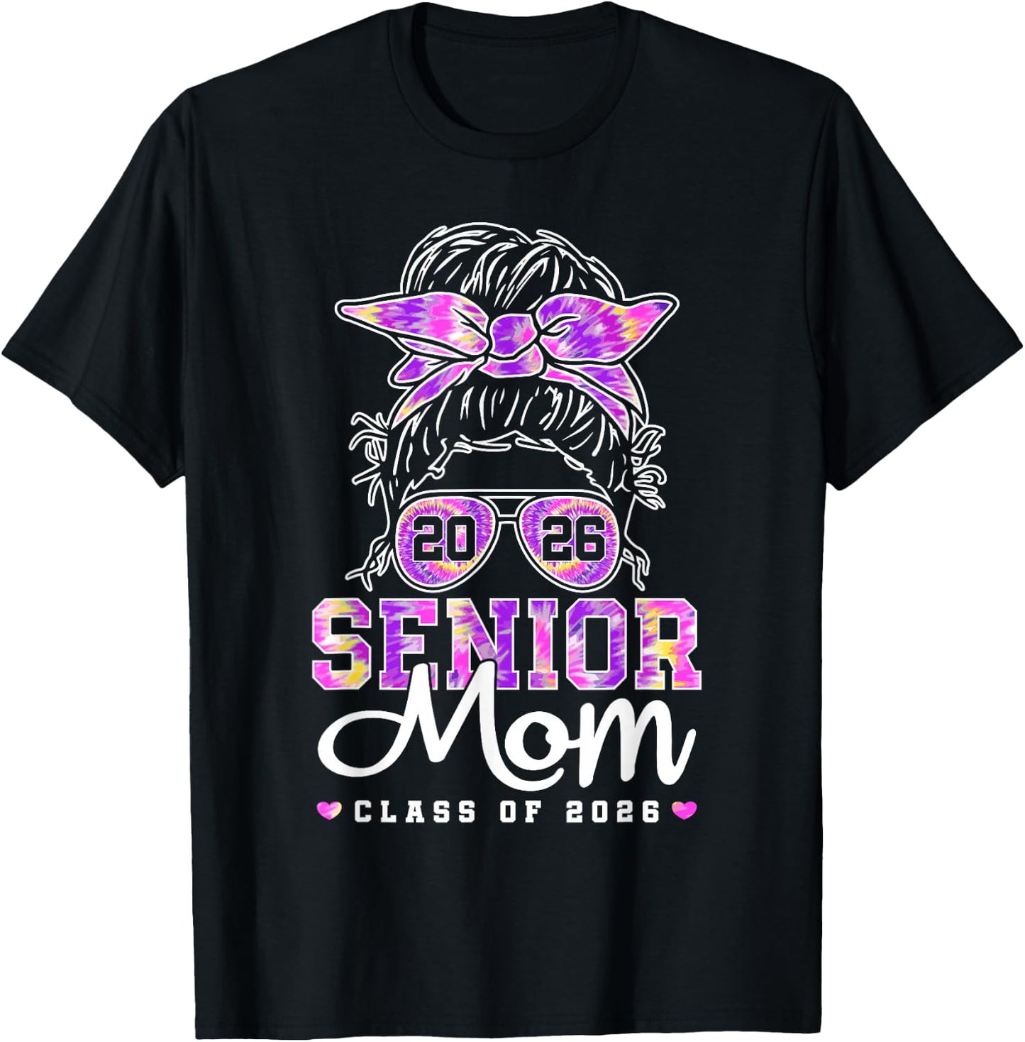 Senior Mom 2026 Mother Of Senior 2026 Class Of 2026 Mama T-Shirt - T-Shirt | Black