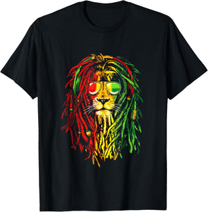 Reggae Music lovers , Jamaican royal lion T-Shirt - T-Shirt | Black