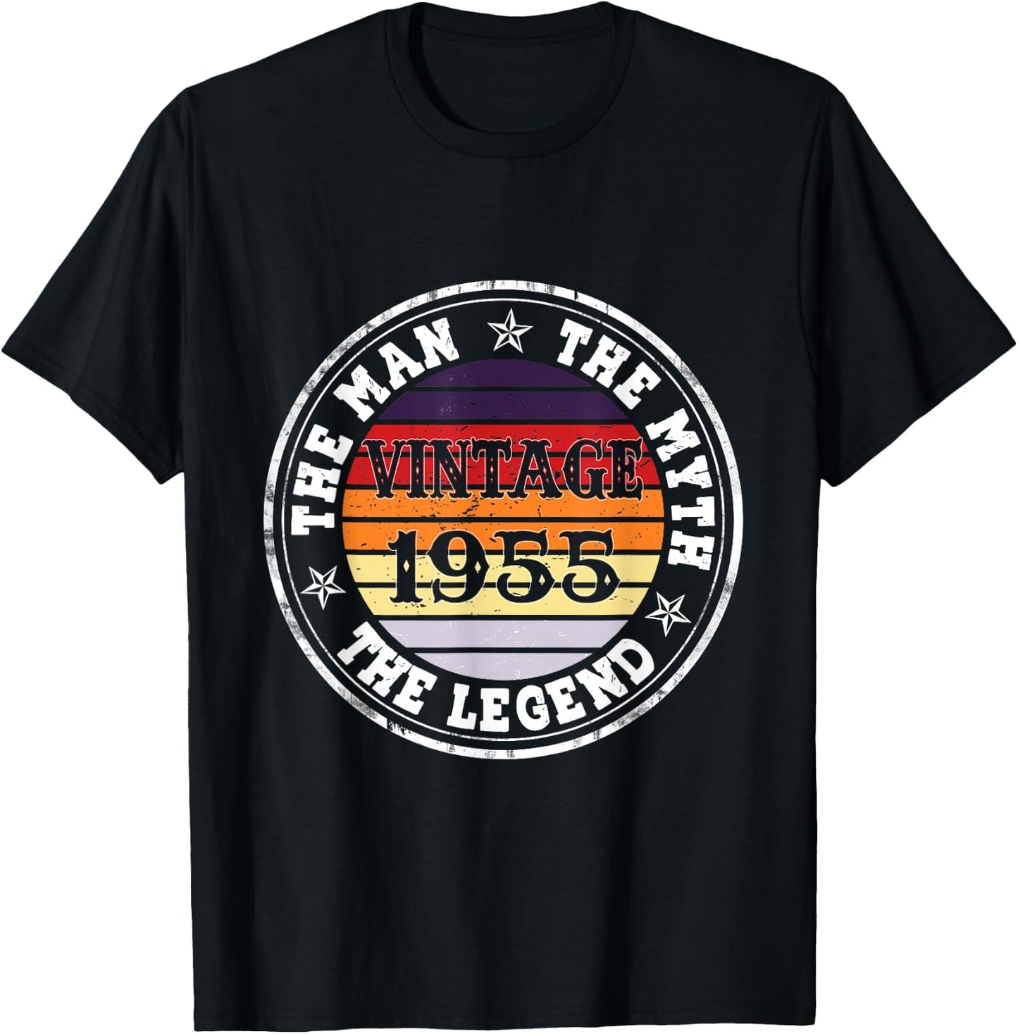 Man Myth Legend 1955 70th Birthday For 70 Years Old T-Shirt - T-Shirt | Black