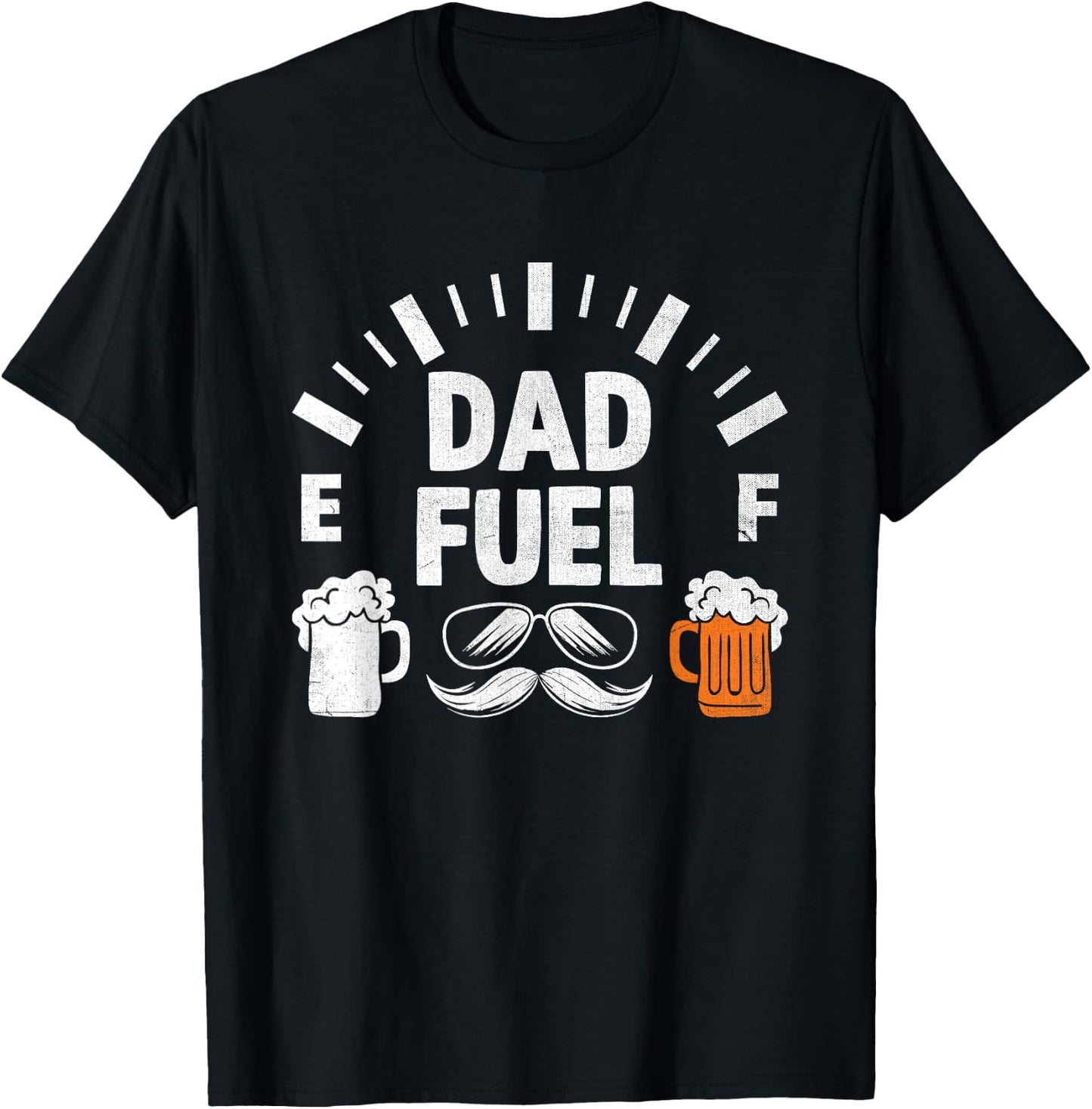 Dad Fuel Beer Drinking Father's Day Family Father T-Shirt - T-Shirt | Black